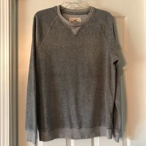 Hollister velvet grey sweatshirt NWOT
